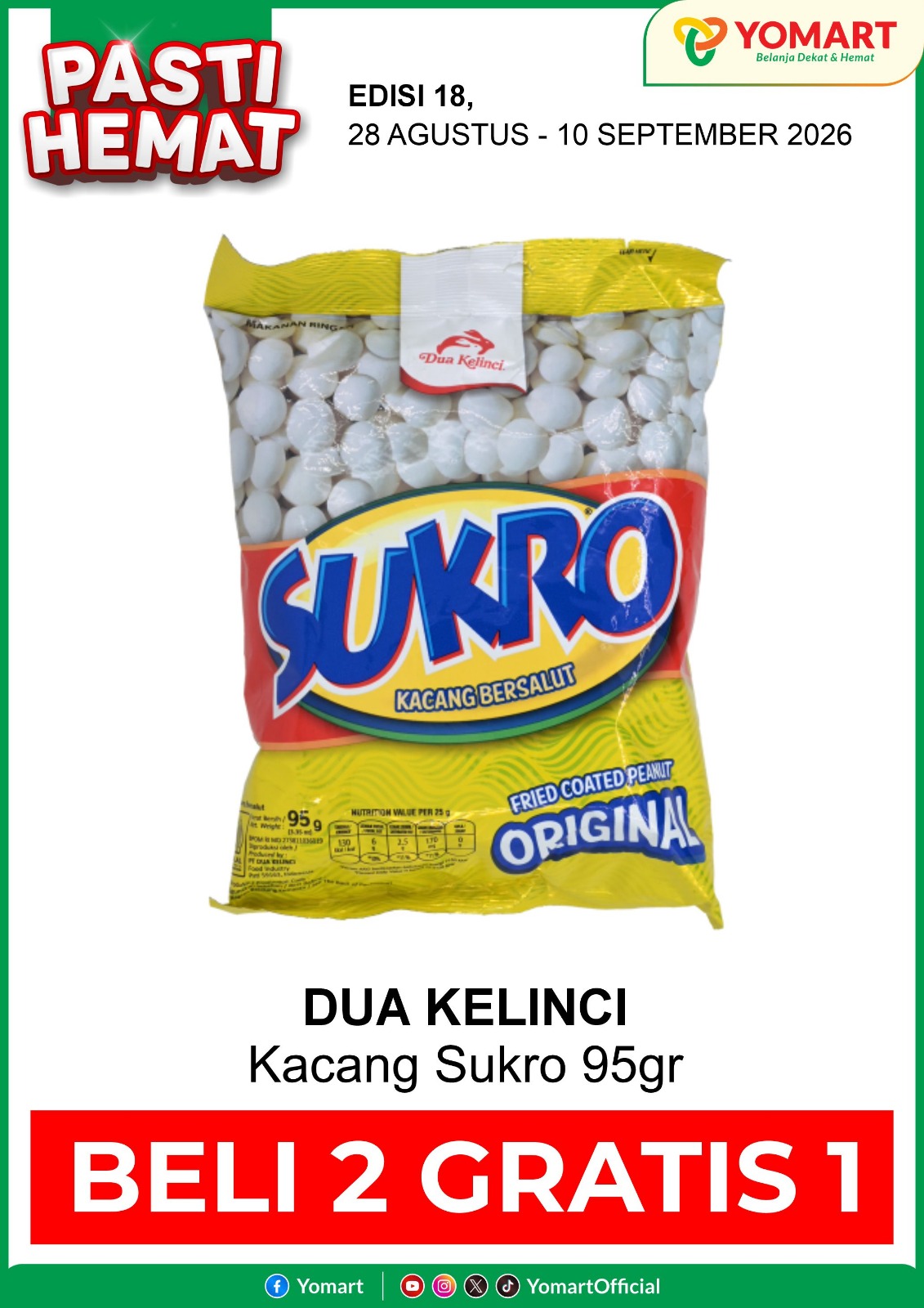 DUA kelinci kacang Sukro Buy 2 get 1