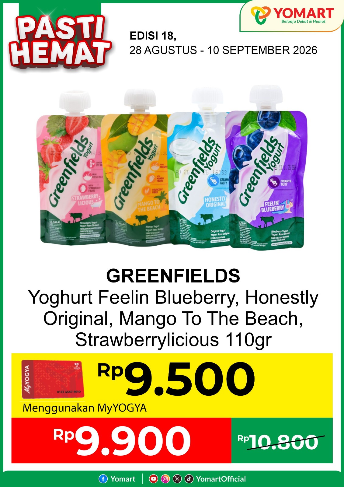 GREENFIELD yoghurt 110gr