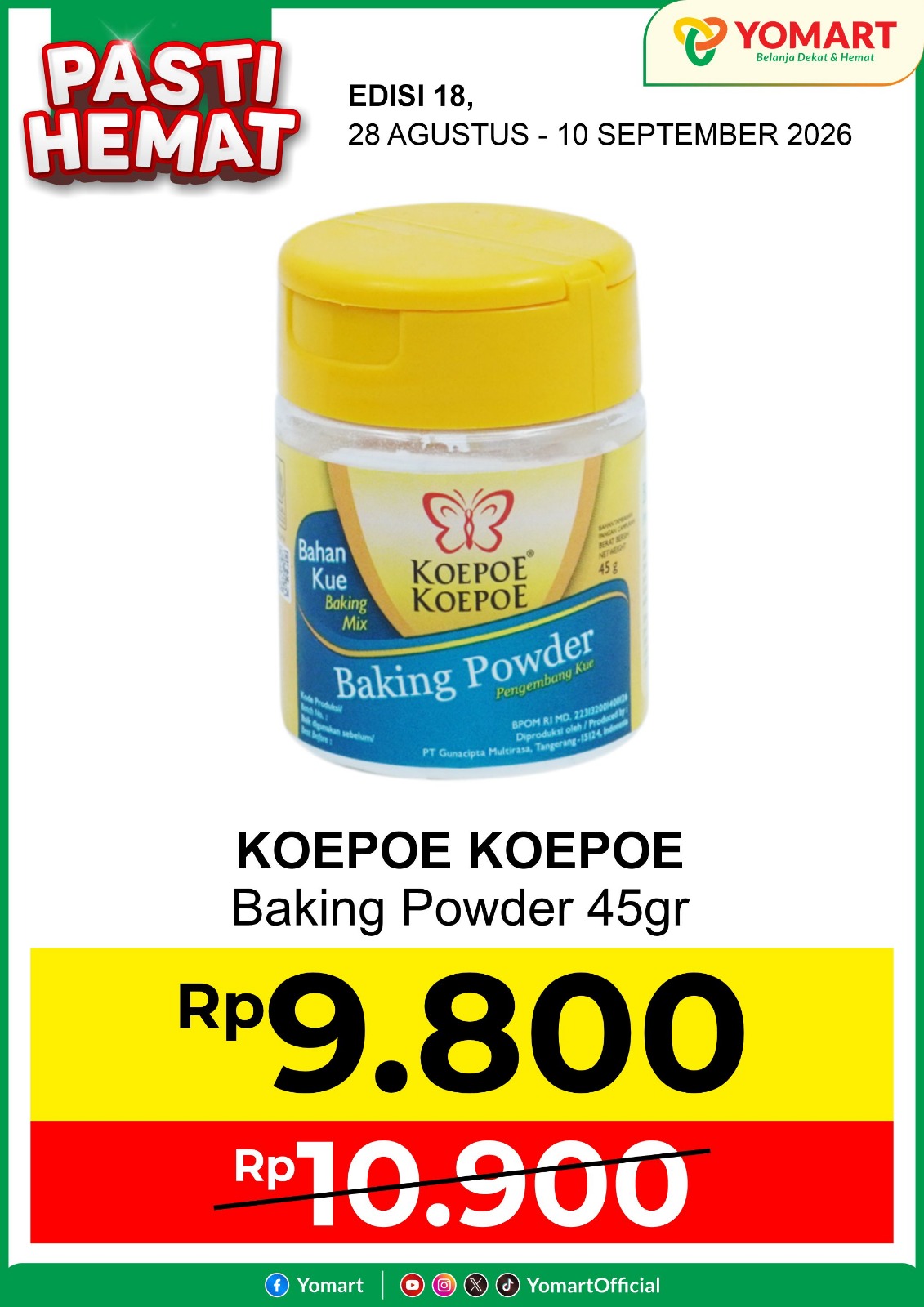KOEPO KOEPO baking powder 45gr