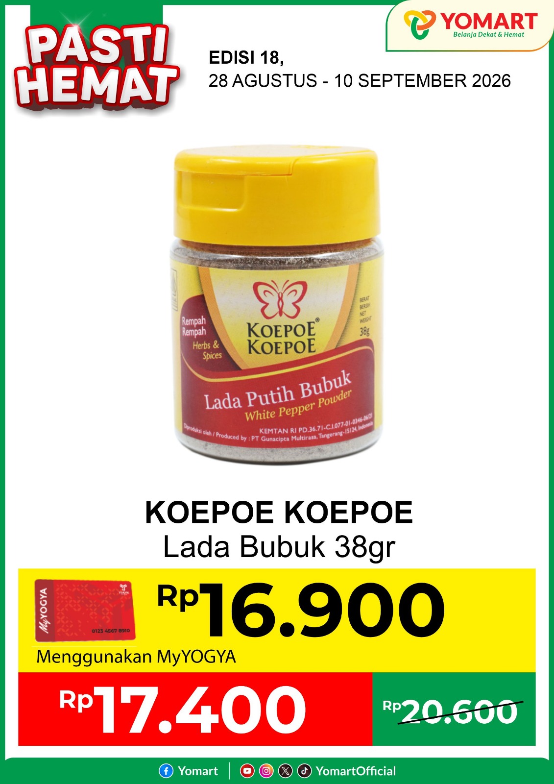 KOEPOE KOEPOE lada bubuk 38gr