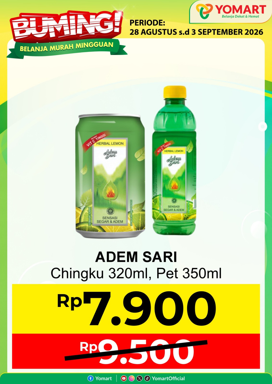 ADEM SARI chinku 320ml, Pet 350ml