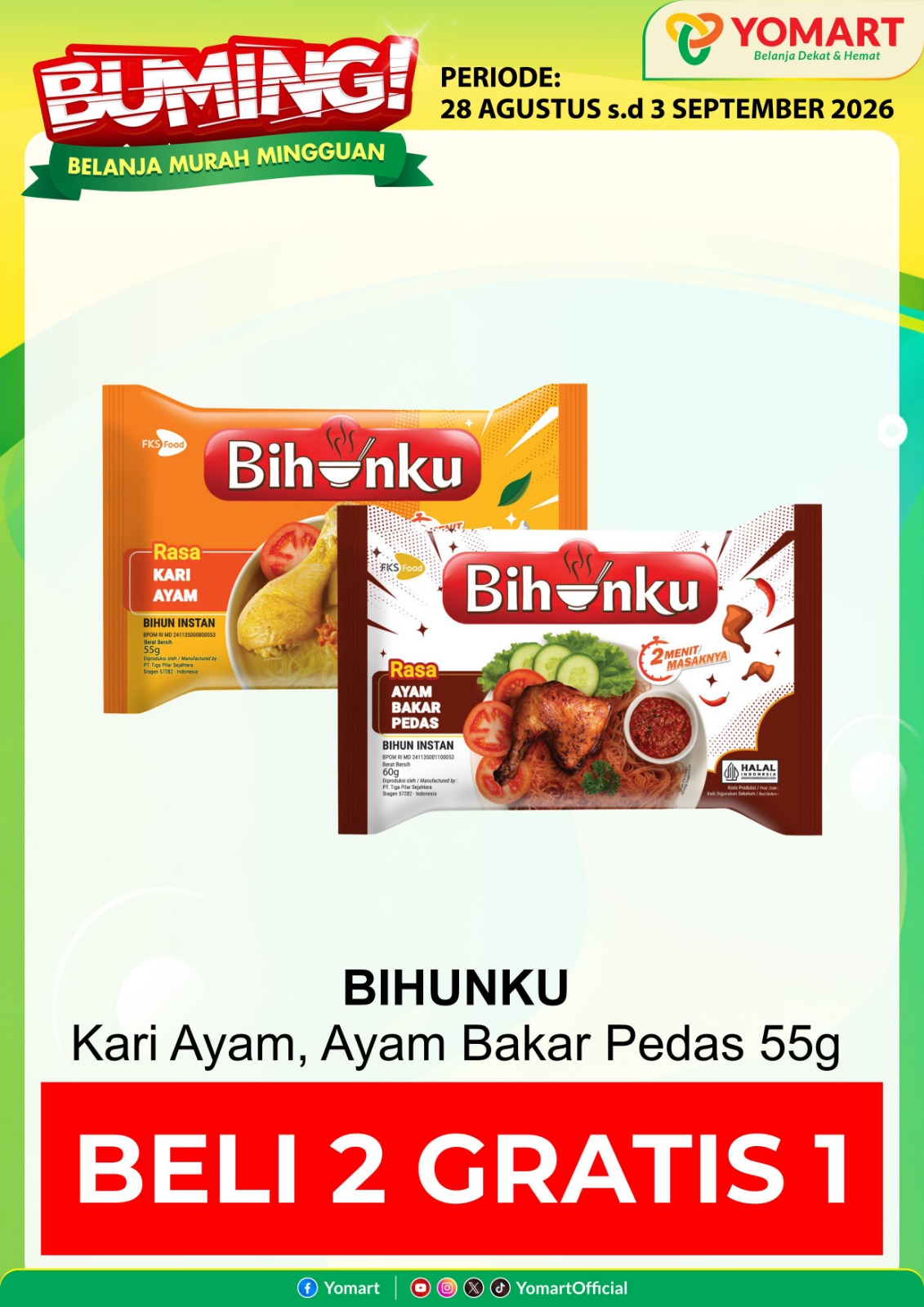 BIHUNKU Beli 2 Gratis 1