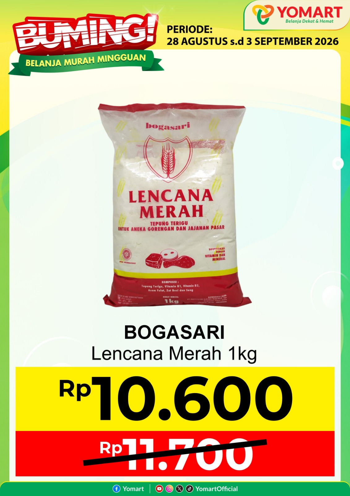 BOGASARI lencana merah 1kg