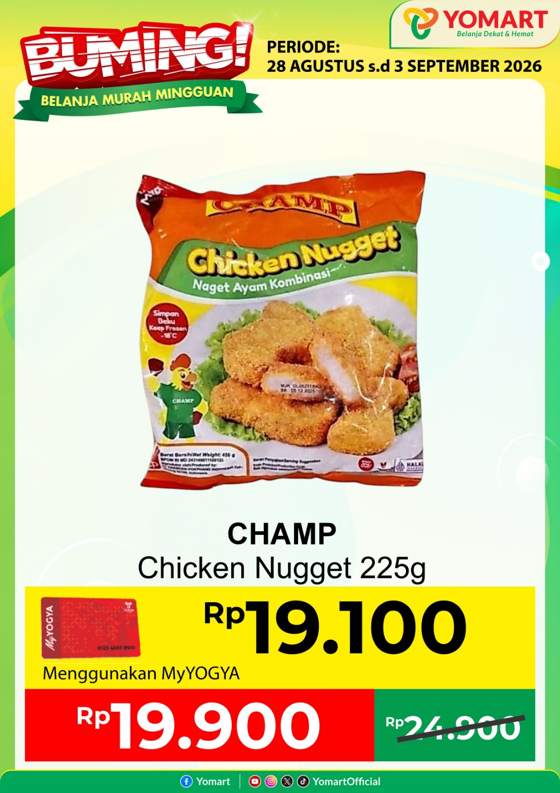 CHAMP Chicken Nugget 225gr