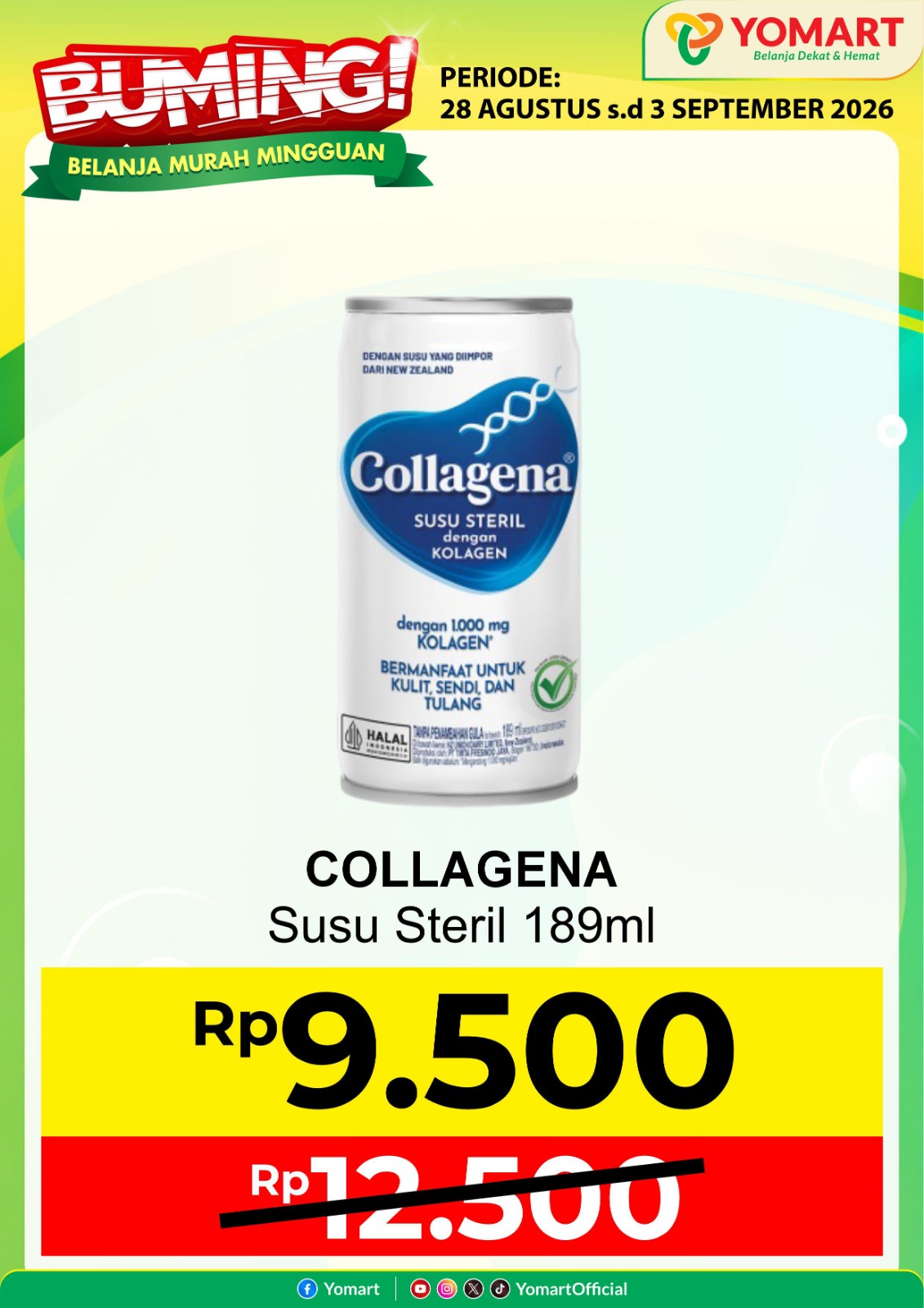 COLLAGENA susu steril 189ml