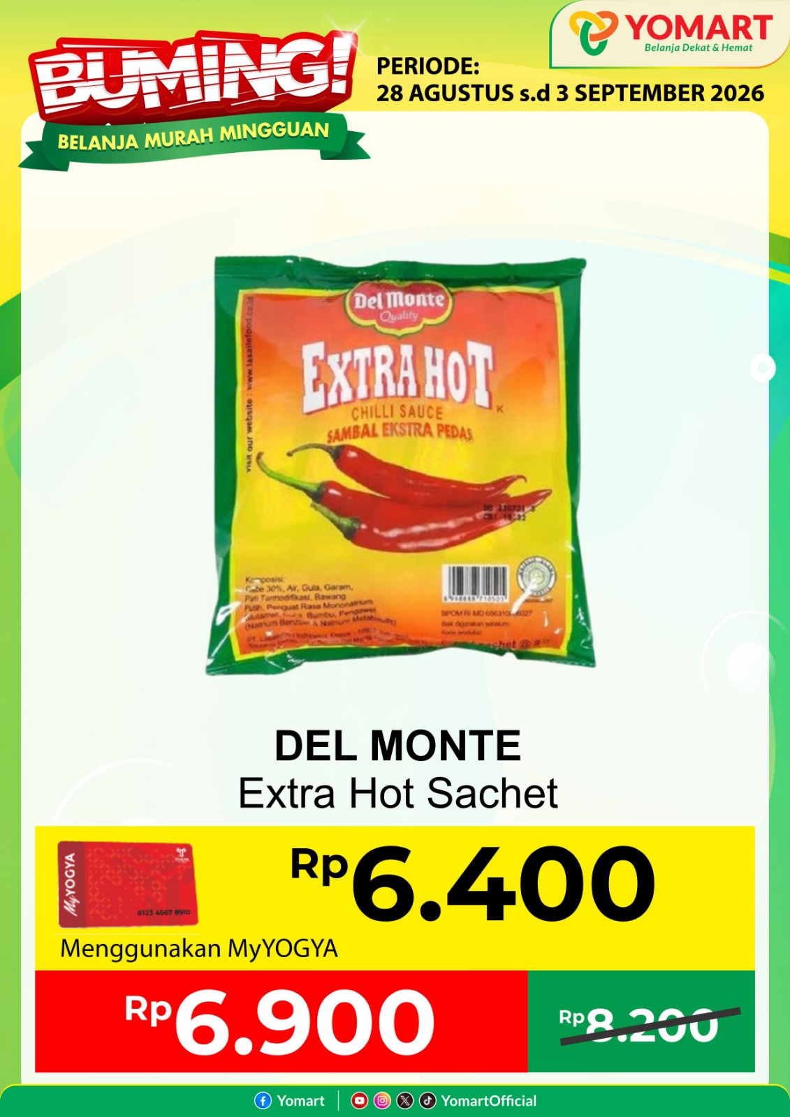 DEL MONTE extra hot sachet 