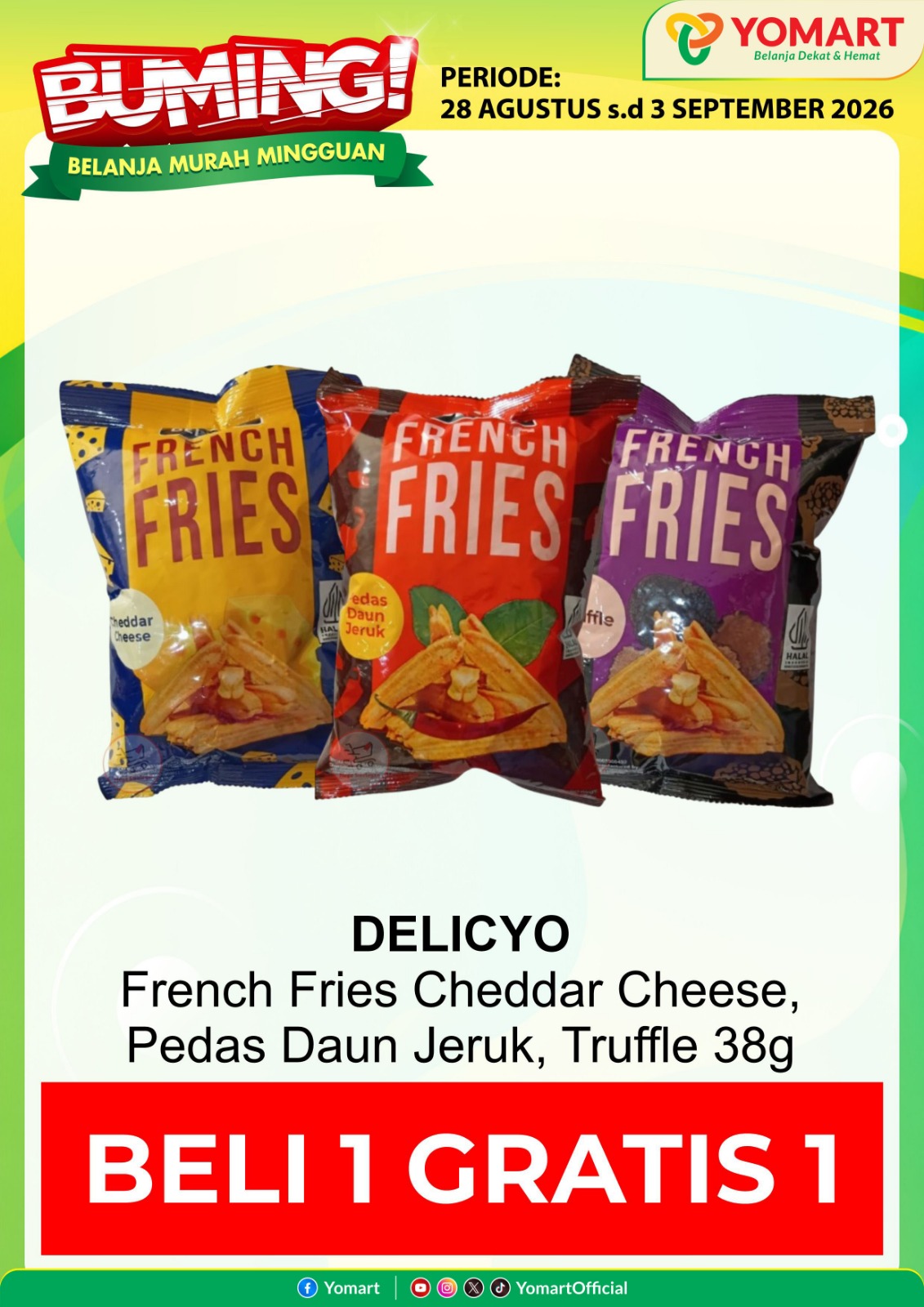 DELICYO French fries Buy2 Get1