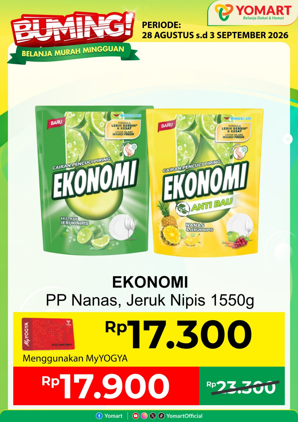EKONOMI pencuci piring 1550gr
