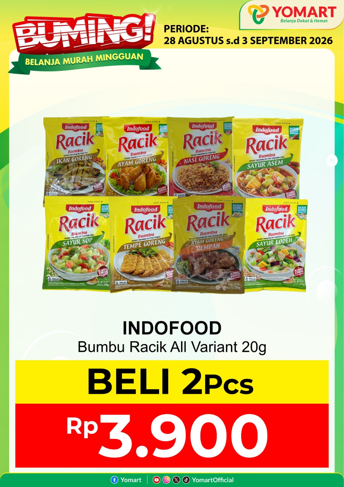 INDOFOOD racik (Beli 2pc 3.900 *All var)