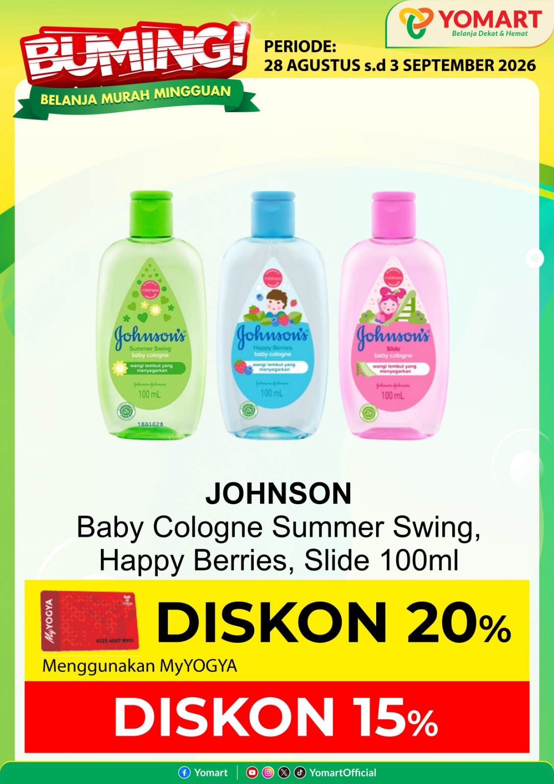 JOHNSON Baby cologne 100ml
