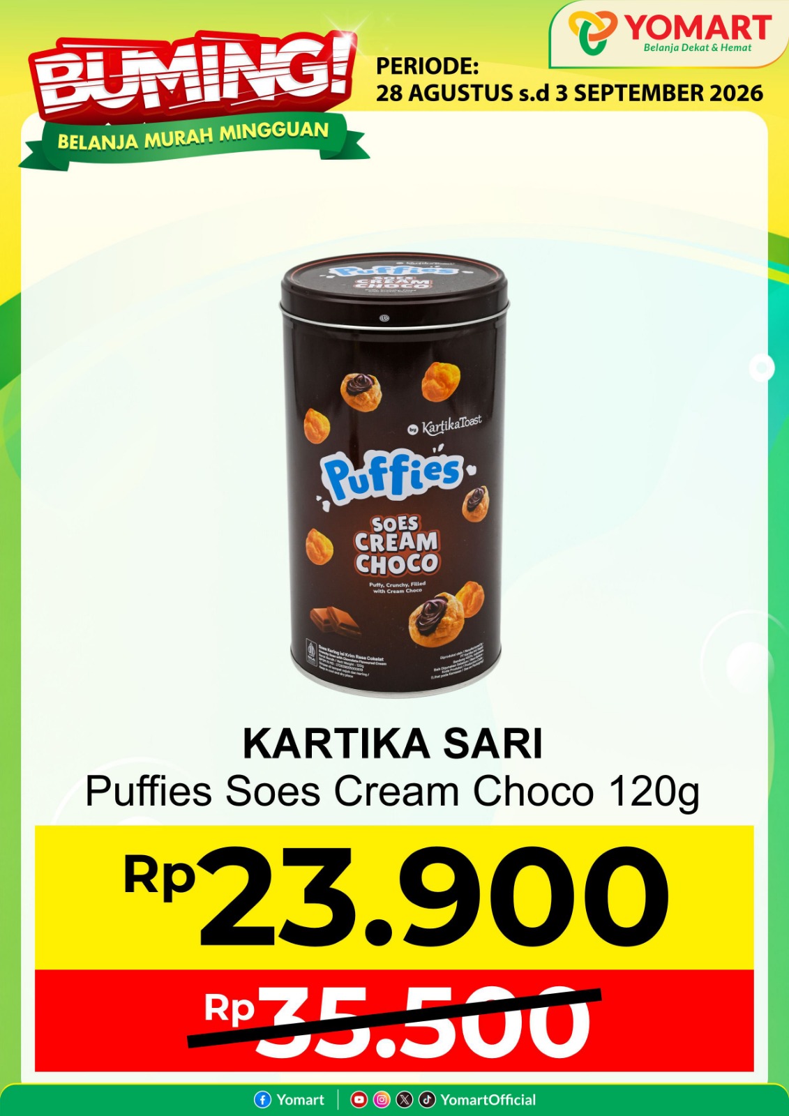 KARTIKA SARI puffies choco 120gr