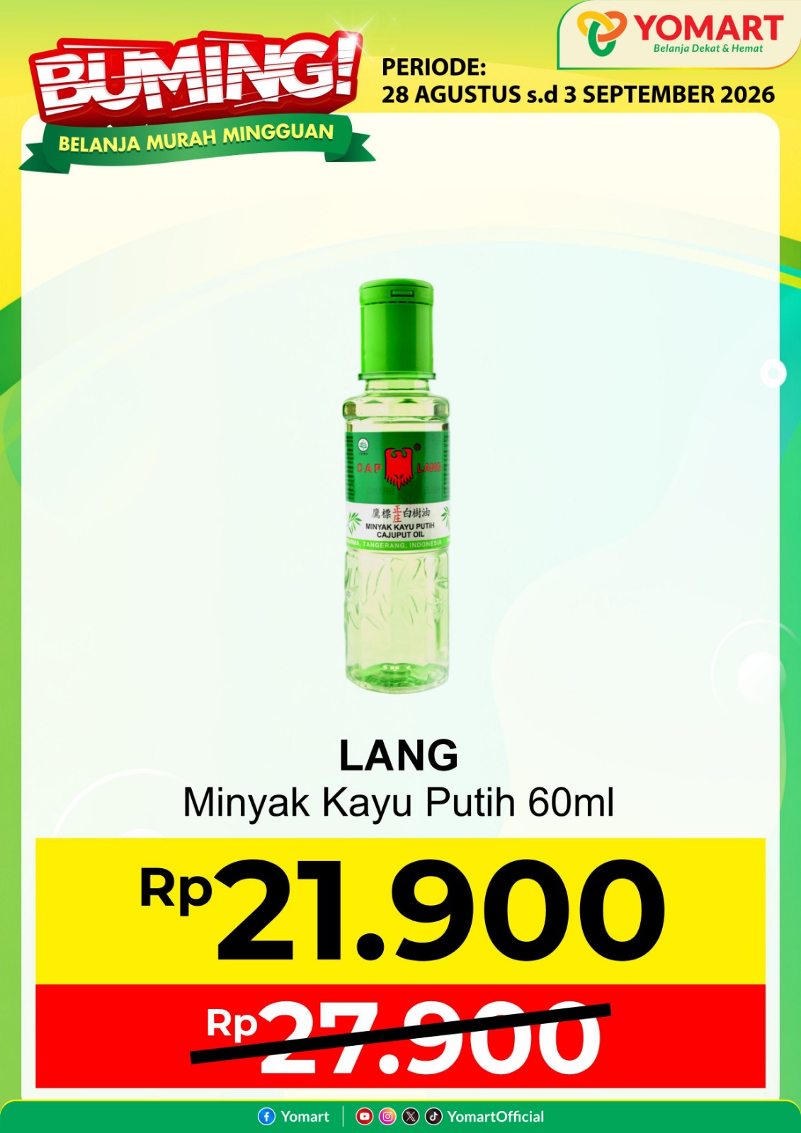 LANG Minyak Kayu Putih 60ml