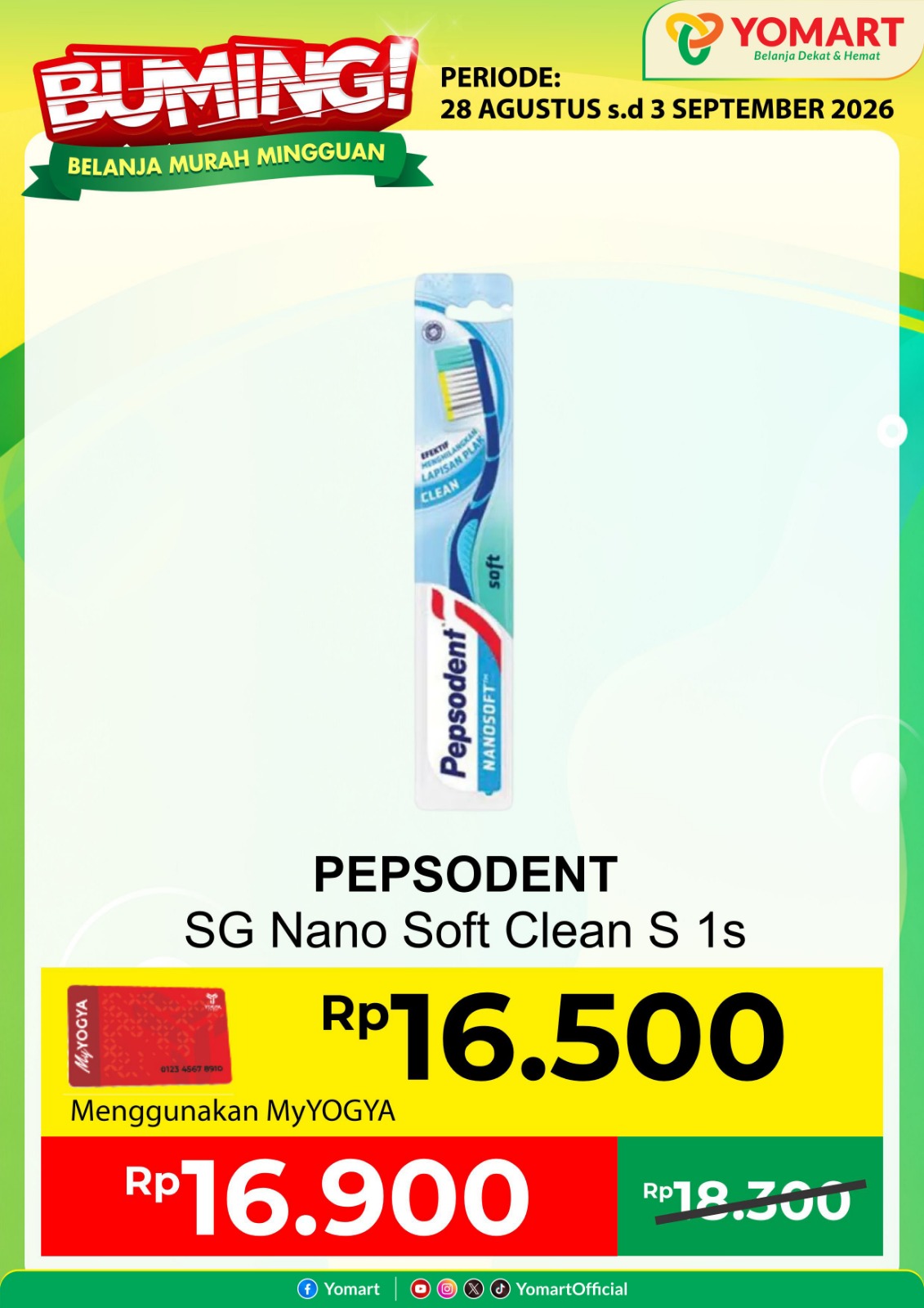 PEPSODENT sikat gigi nano soft clean